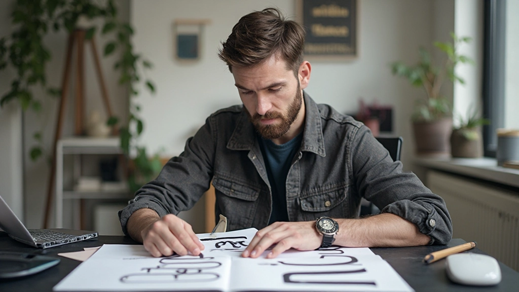 Различные типографические стили и примеры шрифтов на белом фоне